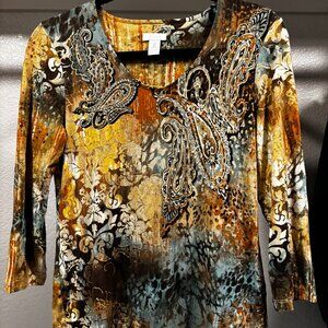 Chicos size 0 top - Great for Fall!